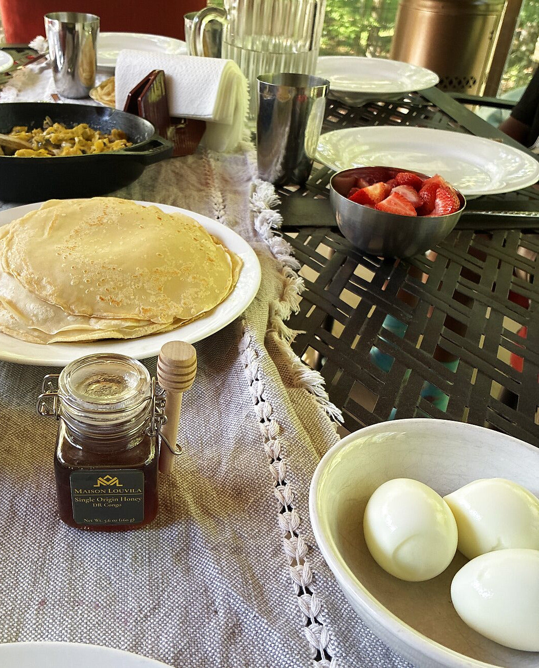 Le miel à la table